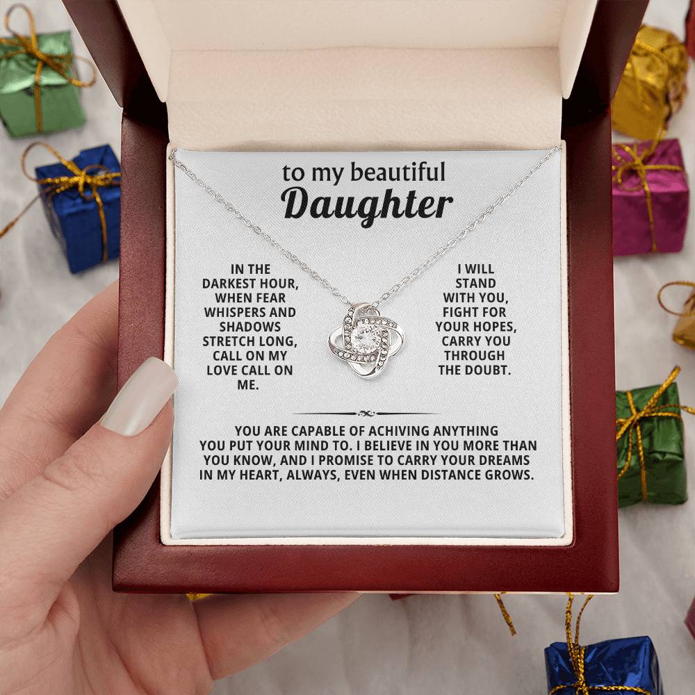 To my beautiful daughter, I promise to carry your dreams in my heart, always