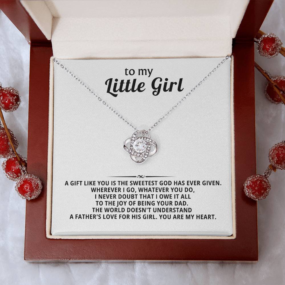 To My Little Girl,  gift like you is the sweetest God has ever given