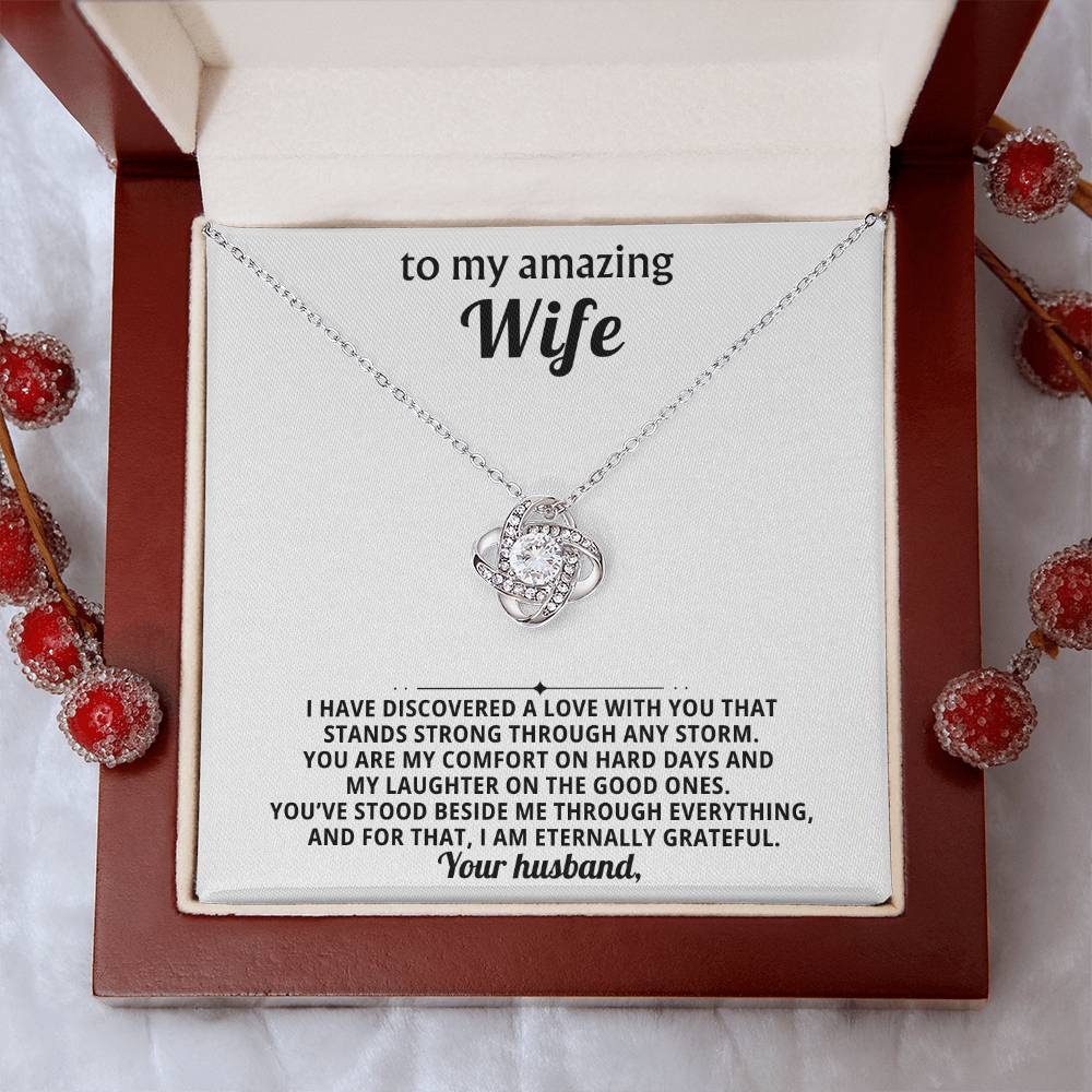 To my amazing wife, You are my comfort on hard days