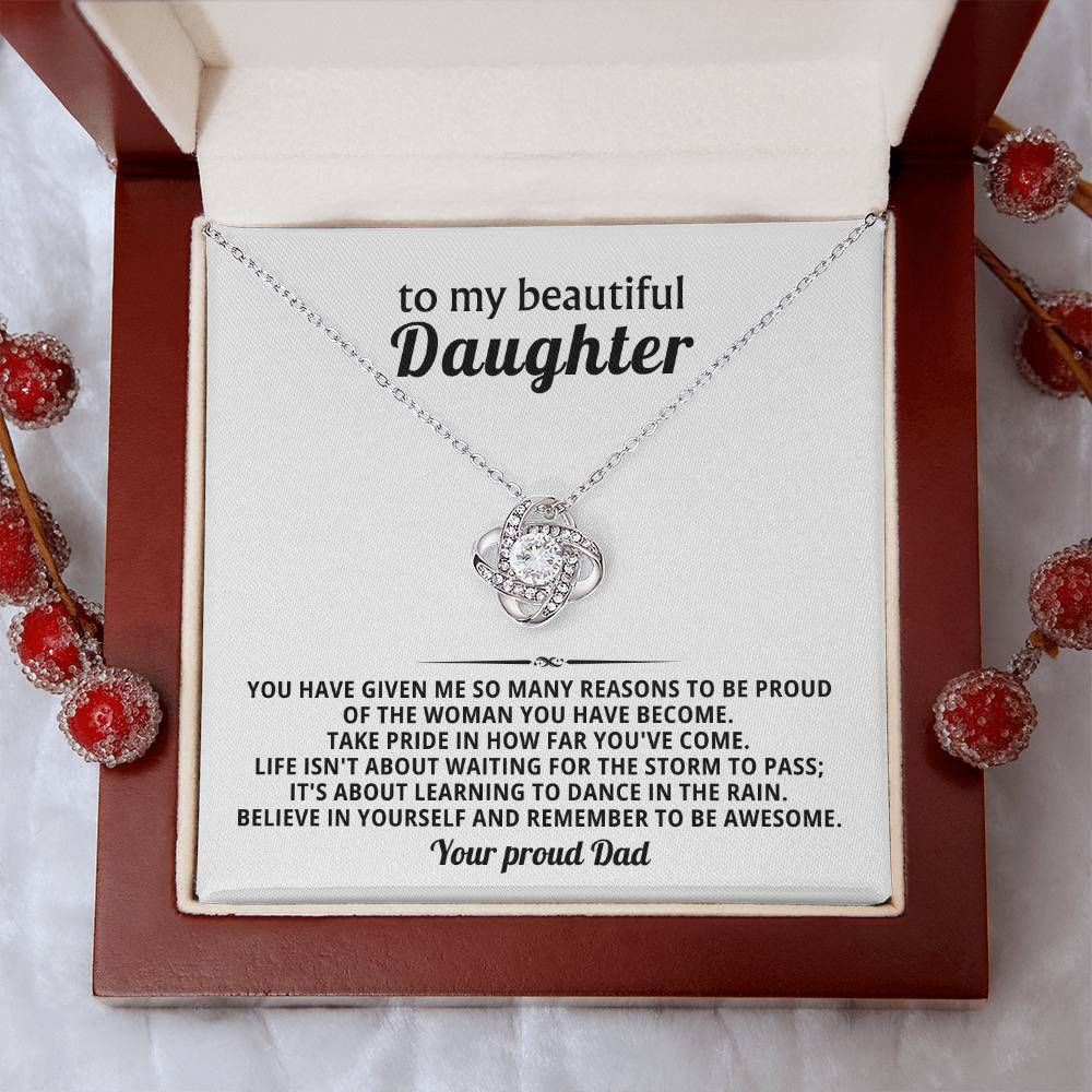 To my beautiful Daughter, Take pride in how far you've come