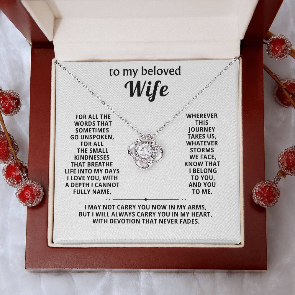 To my beloved wife, I belong to you, and you to me