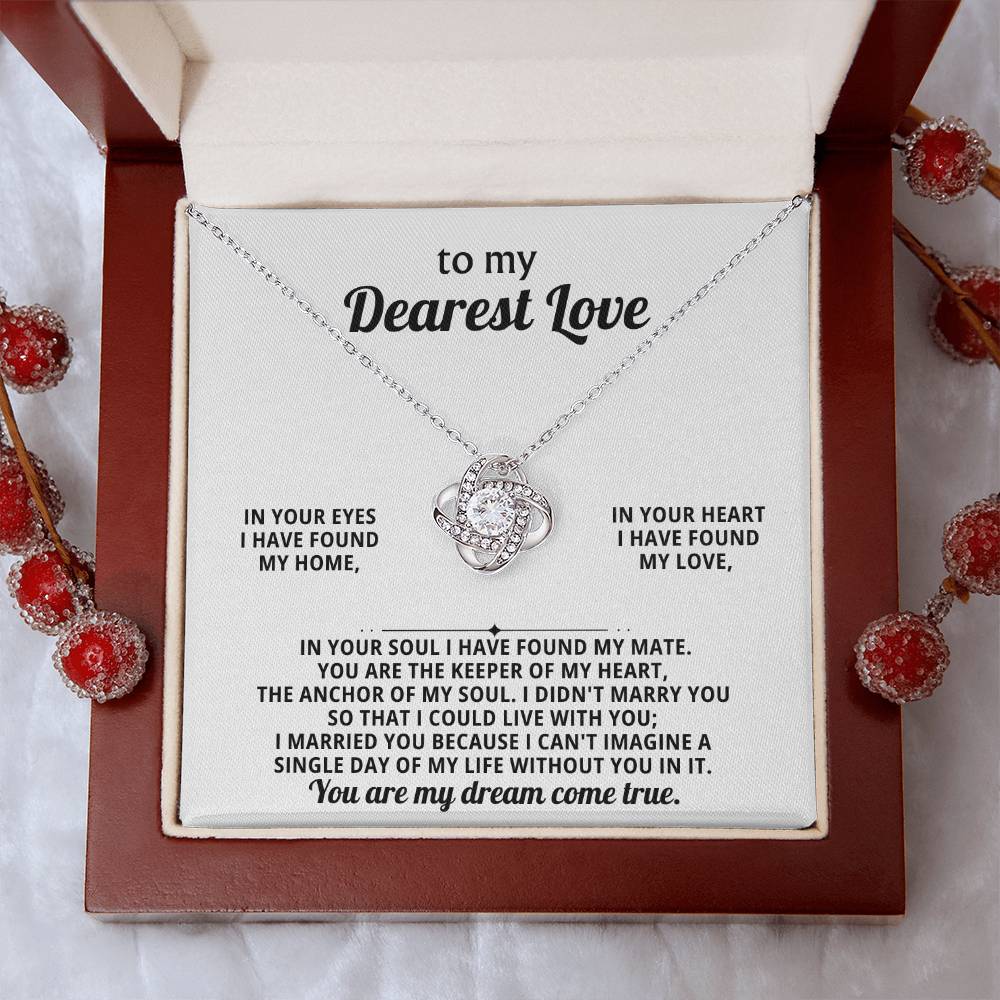 My Dearest Love, in your eyes I have found my home