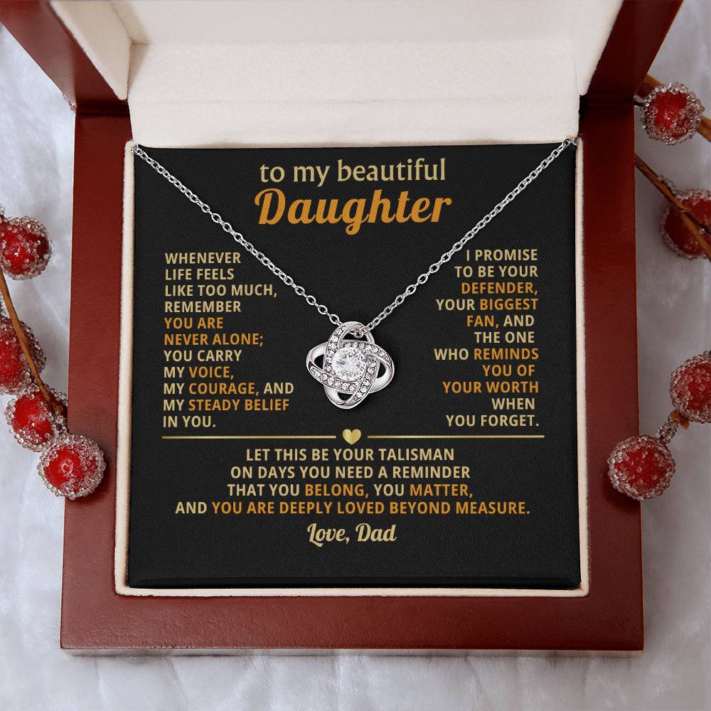 To my beautiful Daughter, I promise to be your defender, your biggest fan