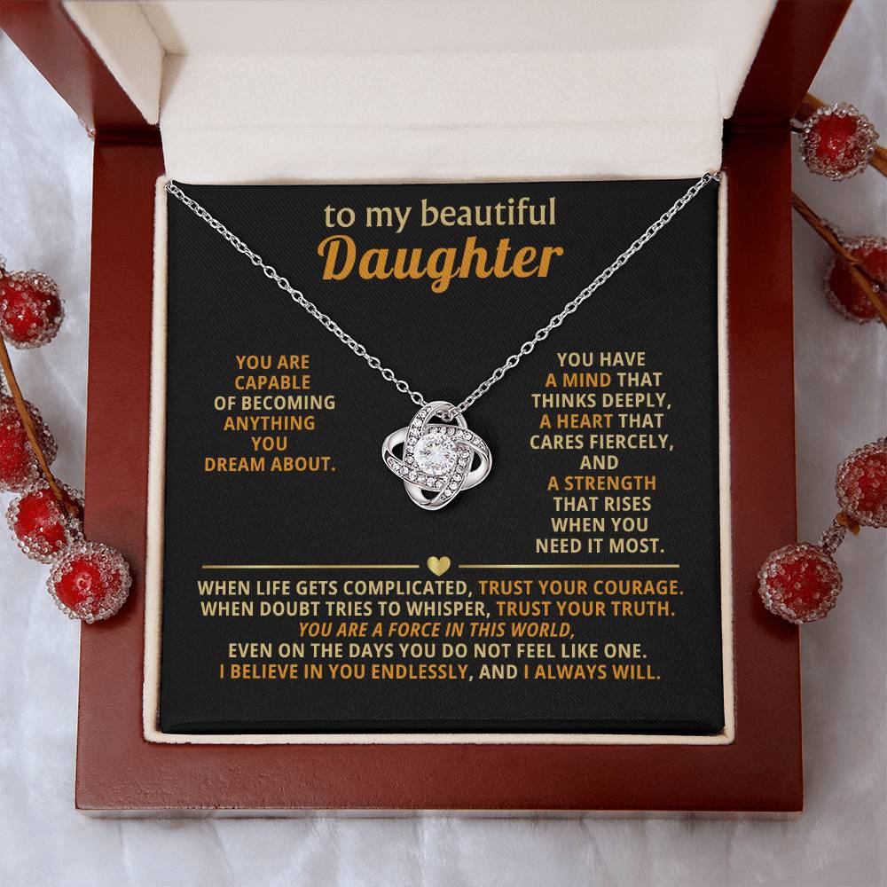 To my beautiful Daughter,You are capable of becoming anything you dream about