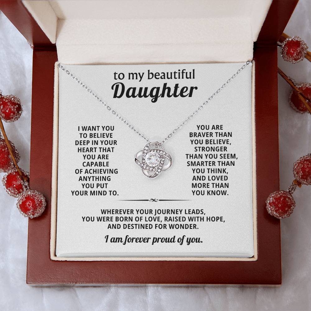 To my beautiful daughter, Wherever your journey leads, you were born of love