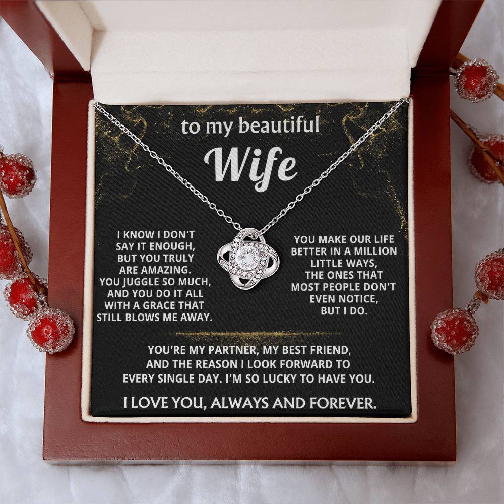 To My Wife, You make my life truly amazing.