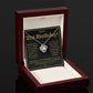 21ST BIRTHDAY SQUEEZED LOVE KNOT NECKLACE GIFT SET