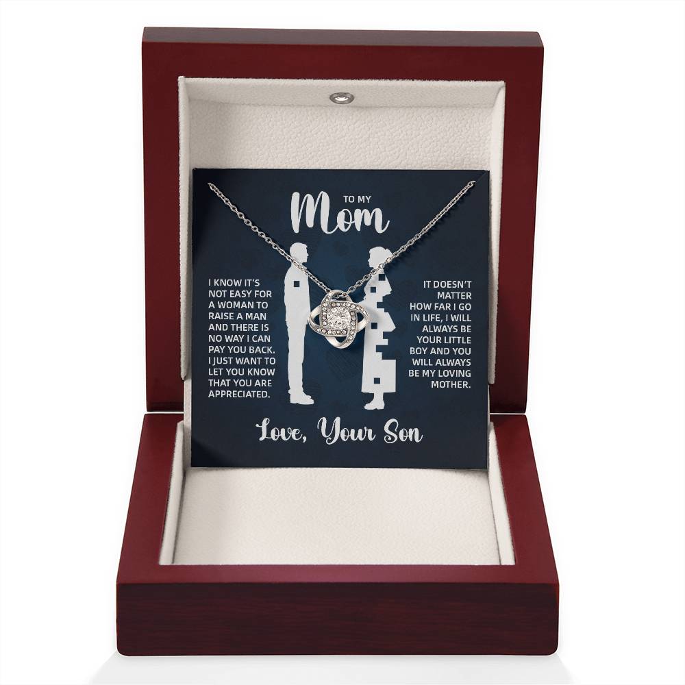 TO MY MOM LITTLE BOY BLUE LOVE KNOT
