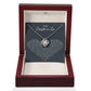 TO MY DAUGHTER IN LAW HEART LOVE KNOT NECKLACE GIFT SET