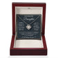 TO MY DAUGHTER PROUD LOVE KNOT NECKLACE GIFT SET