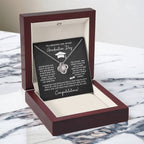 GRADUATION FOR HER SQUEEZED  LOVE KNOT NECKLACE