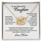 To My Daughter Last Breath Interlocking Necklace
