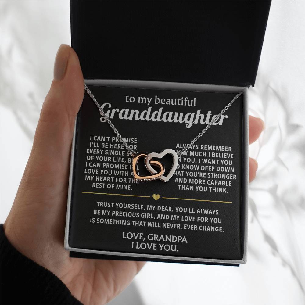 To My Wonderful Granddaughter, I'll always love you, my precious girl.