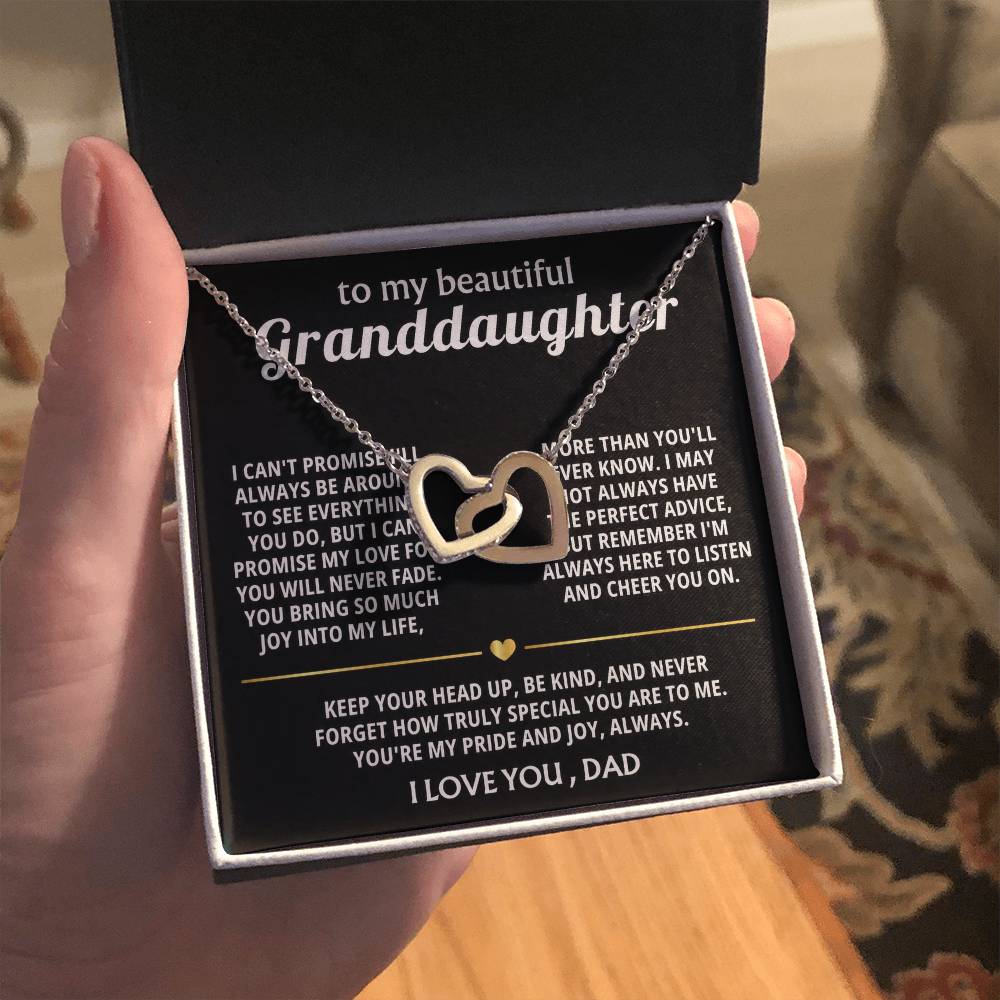 To My Sweet Granddaughter, You are my pride and joy.