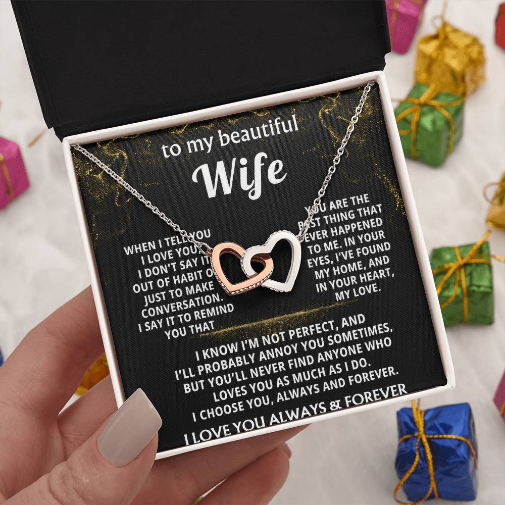 To My Wife, I choose you, always and forever.