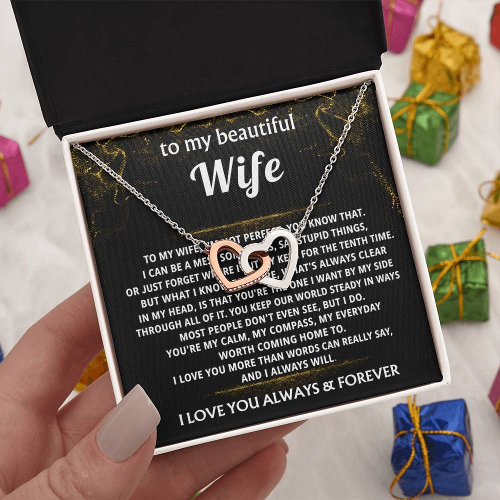 To My Wife, You're my calm, my everyday worth coming home to.