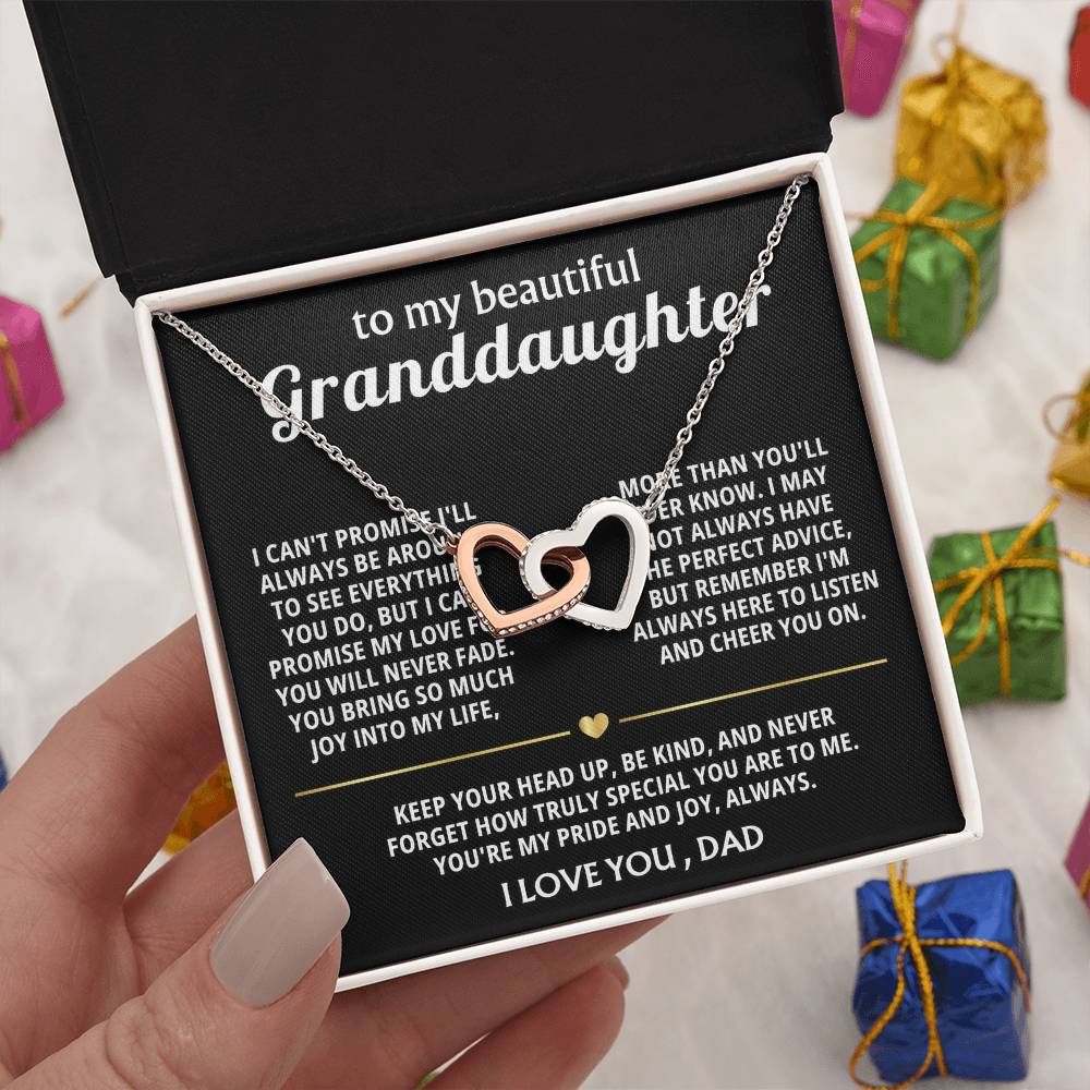 To My Sweet Granddaughter, You are my pride and joy.
