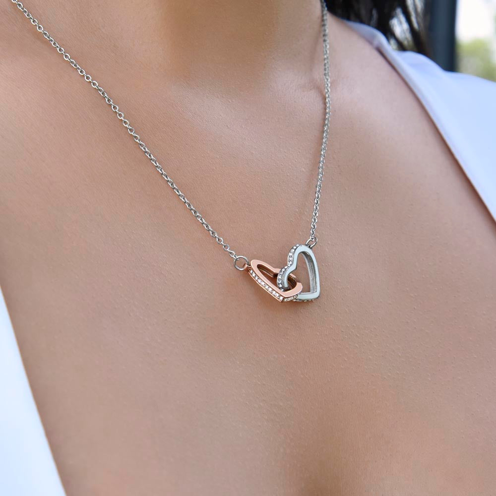 To My Wife, You mean the world to me. — [Lux] - Interlocking Hearts Necklace