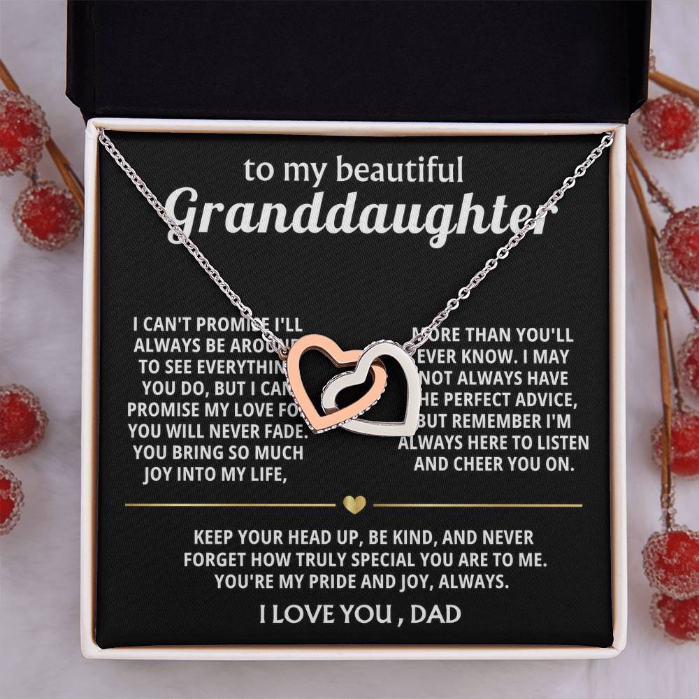 To My Sweet Granddaughter, You are my pride and joy.