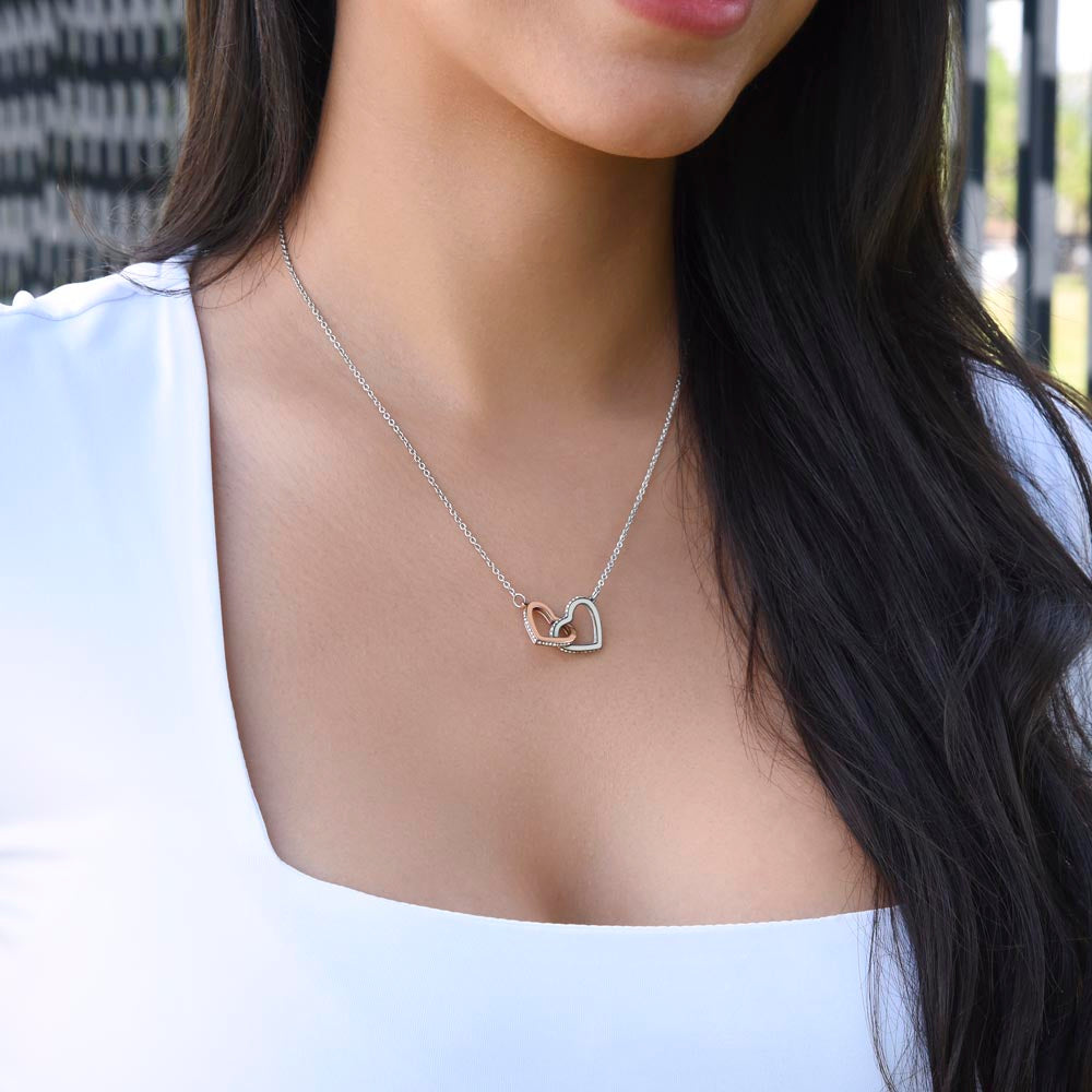 TO MY DAUGHTER BREATHING INTERLOCKING NECKLACE GIFT SET