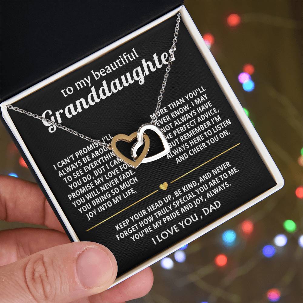 To My Sweet Granddaughter, You are my pride and joy.