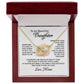 To My Daughter Last Breath Interlocking Necklace