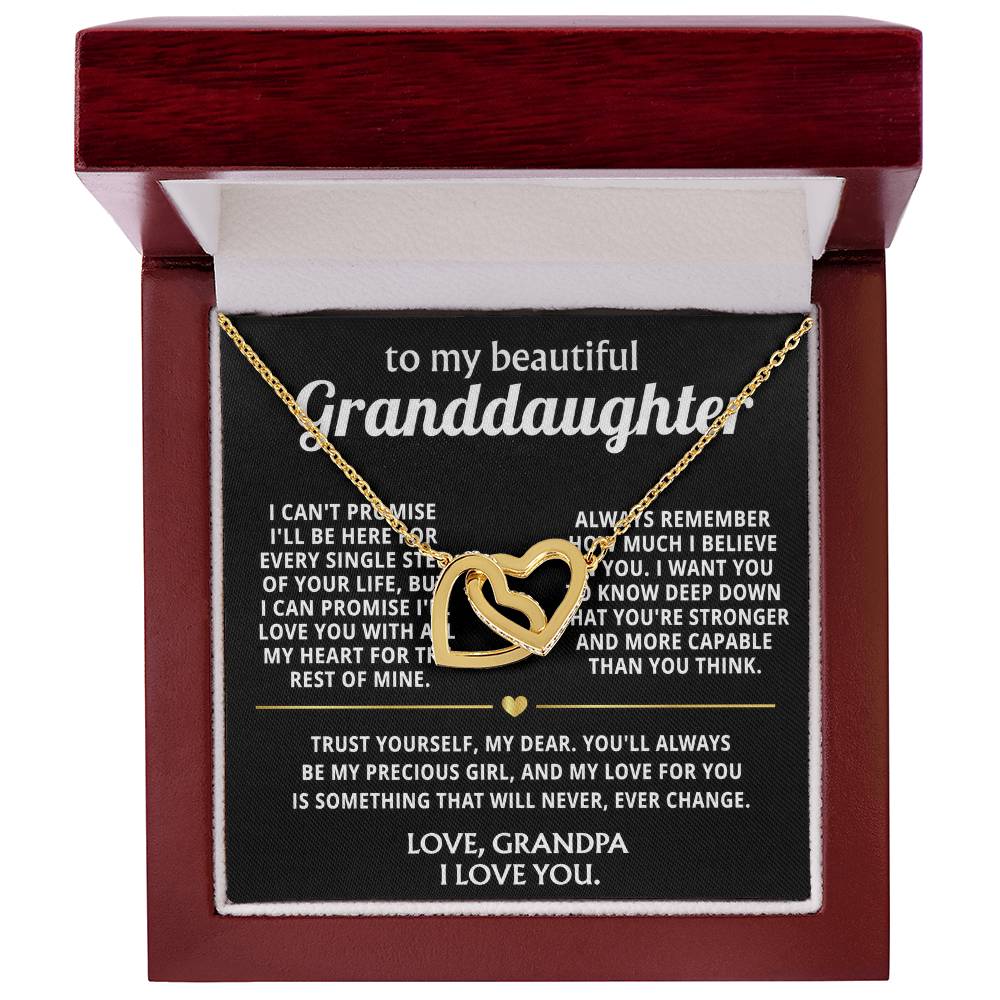 To My Wonderful Granddaughter, I'll always love you, my precious girl.