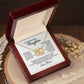 To My Daughter Last Breath Interlocking Necklace