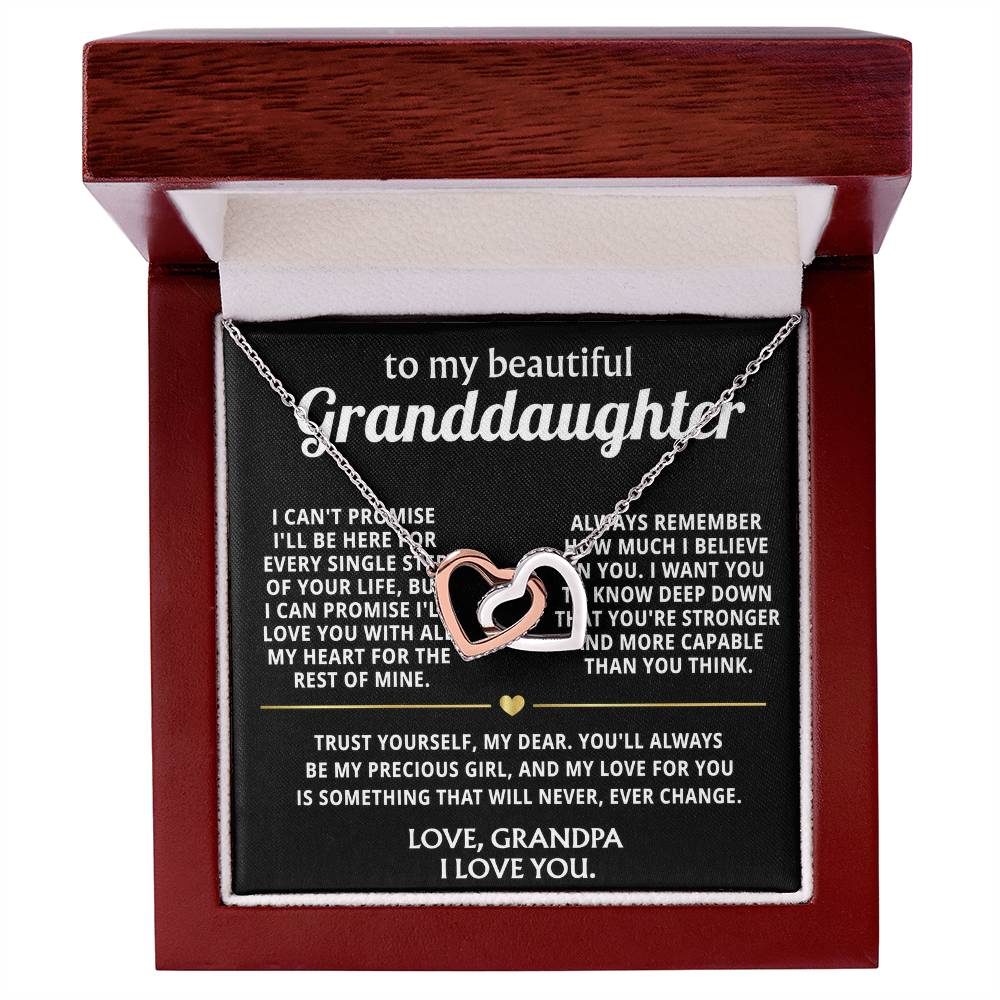 To My Wonderful Granddaughter, I'll always love you, my precious girl.