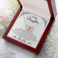 TO MY DAUGHTER BREATHING INTERLOCKING NECKLACE GIFT SET