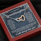 TO MY GRANDDAUGHTER SQUEEZED INTERLOCKING NECKLACE GIFT SET