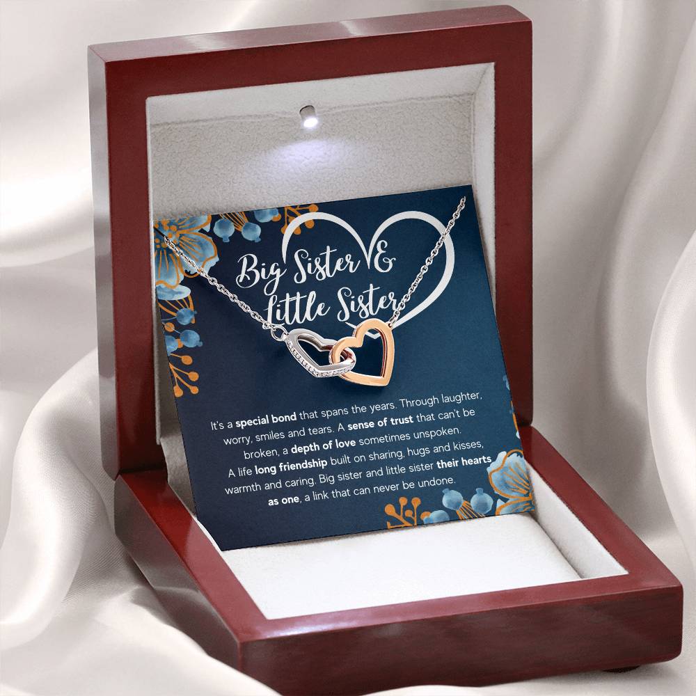 TO MY SISTER BOND INTERLOCKING NECKLACE GIFT SET