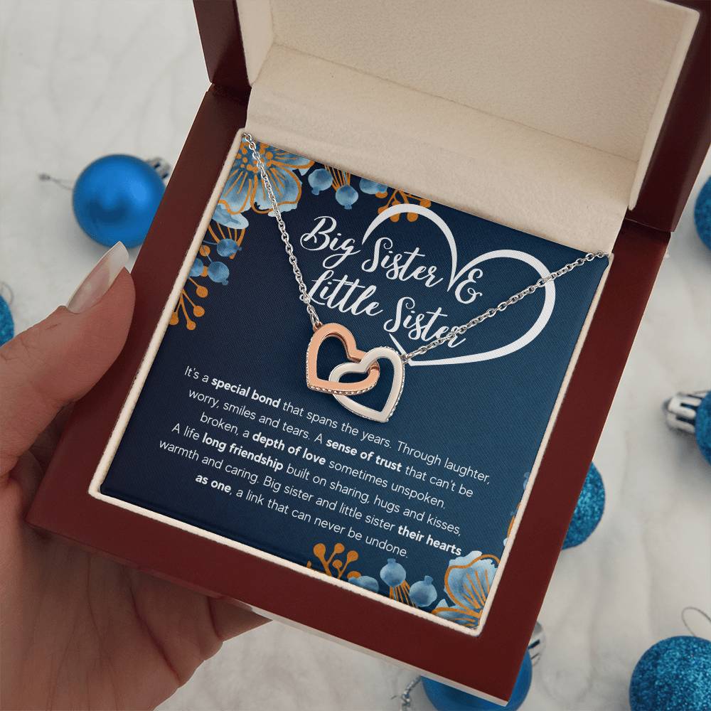 TO MY SISTER BOND INTERLOCKING NECKLACE GIFT SET