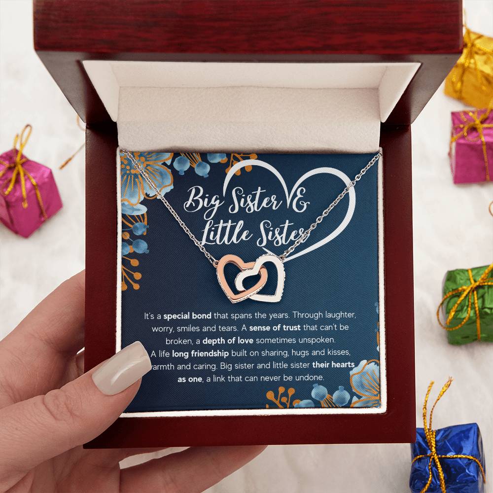 TO MY SISTER BOND INTERLOCKING NECKLACE GIFT SET