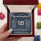 TO MY GRANDDAUGHTER SQUEEZED INTERLOCKING NECKLACE GIFT SET