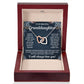 TO MY GRANDDAUGHTER SQUEEZED INTERLOCKING NECKLACE GIFT SET