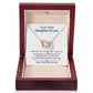 TO MY DAUGHTER IN LAW CIRCUS INTERLOCKING HEARTS NECKLACE GIFT SET