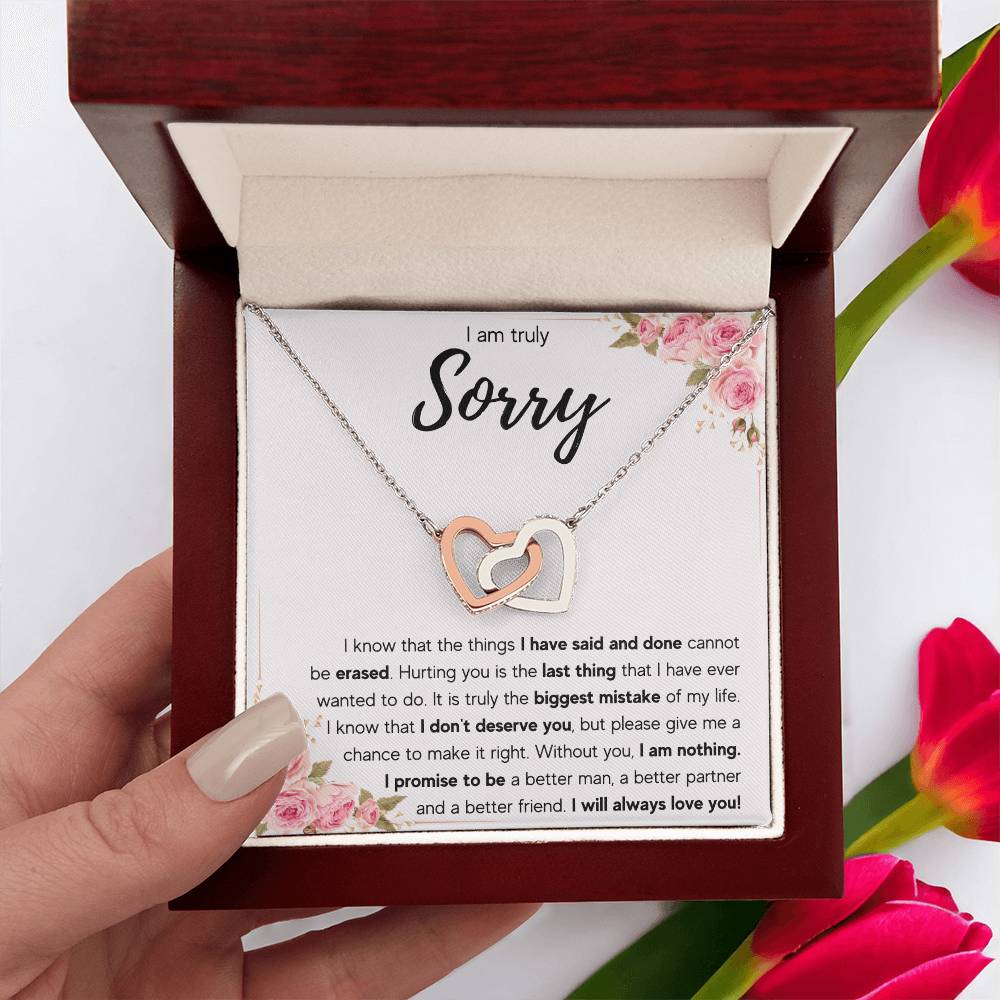 I'M SORRY MISTAKE INTERLOCKING NECKLACE GIFT SET
