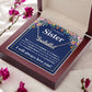 TO MY SISTER CONNECTED NAME NECKLACE GIFT SET
