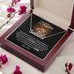 TO MY DAUGHTER OLD LION NAME NECKLACE GIFT SET