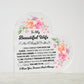 TO MY BEAUTIFUL WIFE HEART ACRYLIC PLAQUE