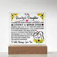 TO MY DAUGHTER SQUARE ACRYLIC PLAQUE