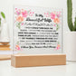 TO MY BEAUTIFUL WIFE SQUARE ACRYLIC PLAQUE