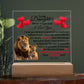 TO MY DAUGHTER OLD LION SQUEARE ACRYLIC PLAQUE