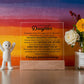 TO MY DAUGHTER CHAPTERS SQUARE PLAQUE