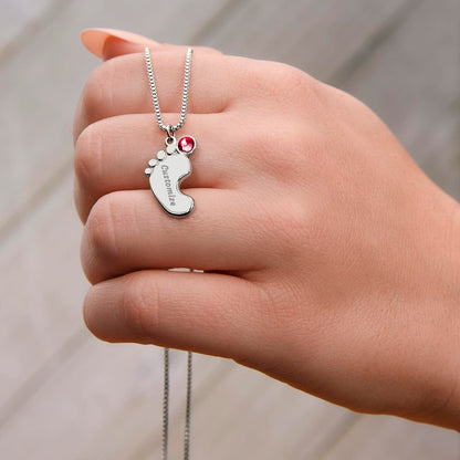 BABY FEET NECKLACE GIFT SET