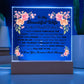 TO MY BEAUTIFUL WIFE SQUARE ACRYLIC PLAQUE