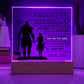 TO MY DAUGHTER VIKING SQUARE ACRYLIC PLAQUE