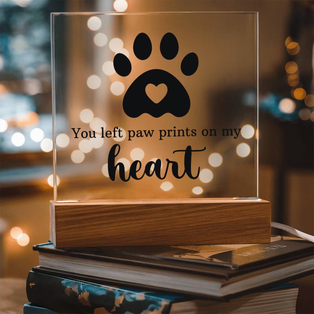 Keepsake Acrylic Bundle - You Left Pawprints In My Heart