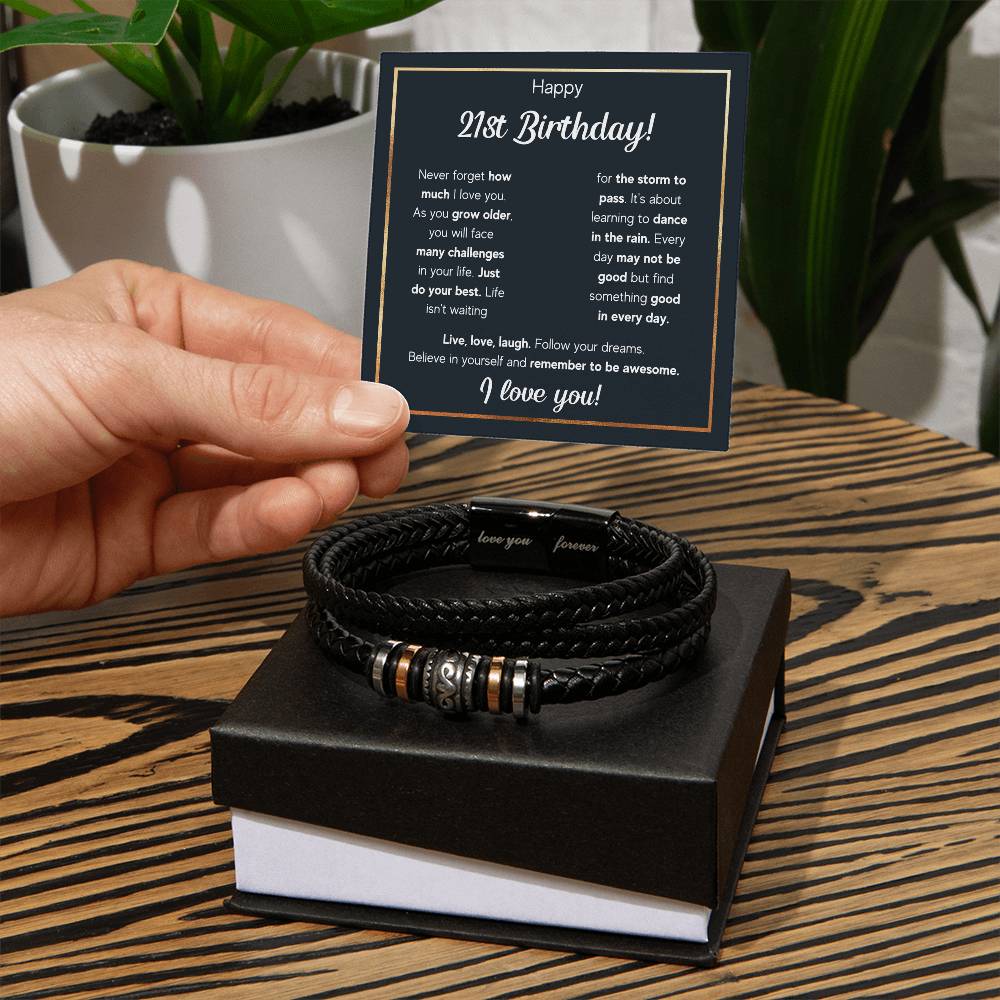 21ST BIRTHDAY RAIN BRACELET